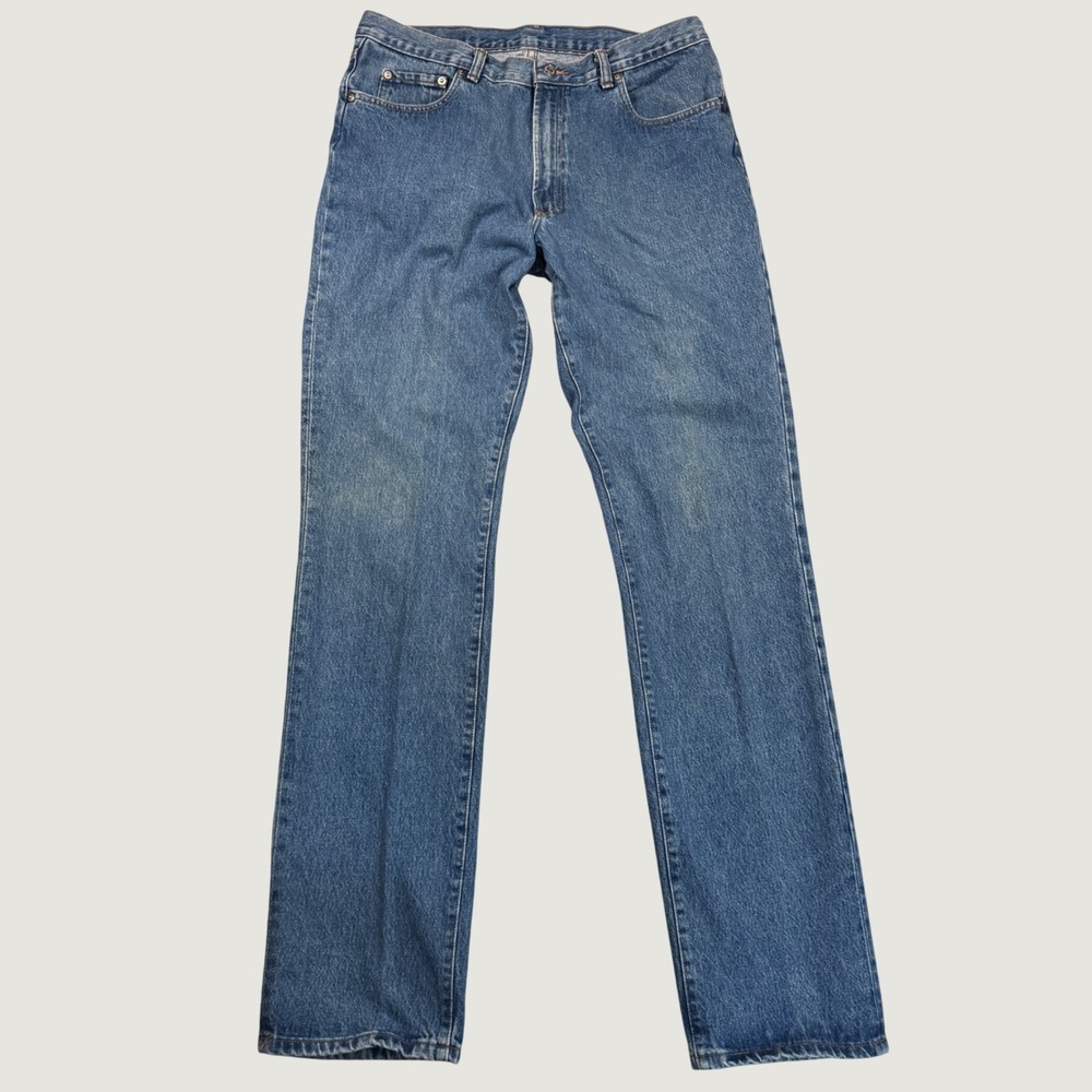 Vintage 80s Polo Ralph Lauren Jeans Mens 36x36 Blue Straight Leg Made in USA